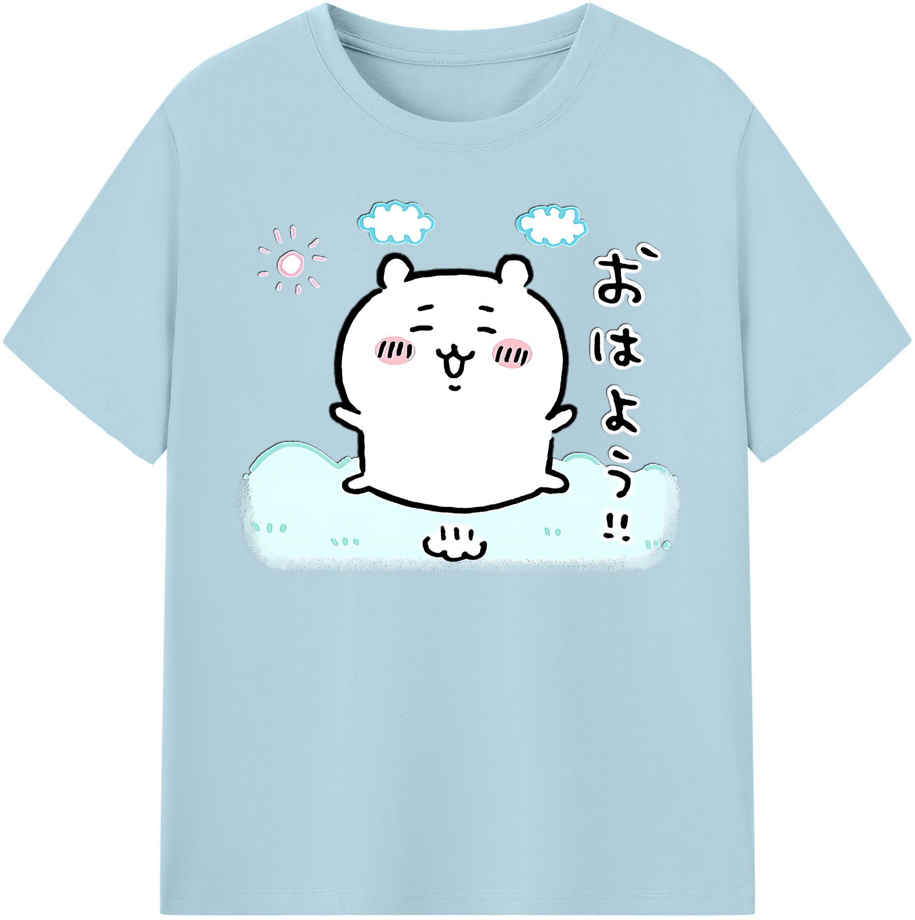 （画像用） ちいかわ ちいかわ Chii-kawa chiikawa 綿100％半袖Tシャツ（フロントプリント）